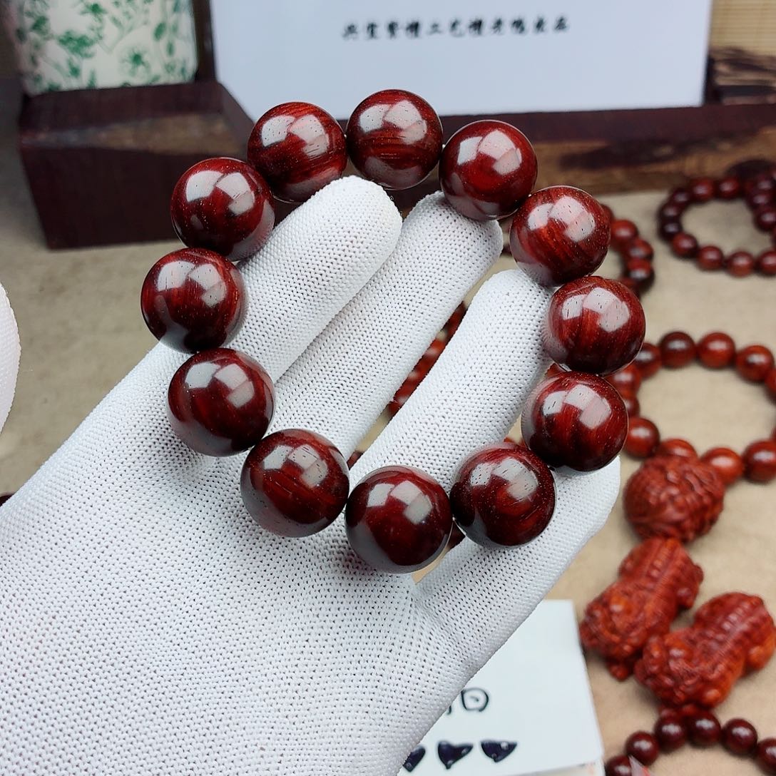 酷***熊手串/手链小叶紫檀20帝王琴超顶泥无胶无腊