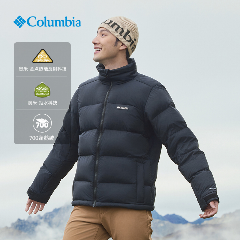 Columbia哥伦比亚户外男女拒水金点鹅绒700蓬保暖羽绒服WE9590