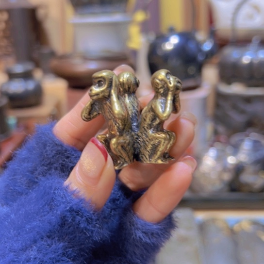 铜中古工艺品摆件