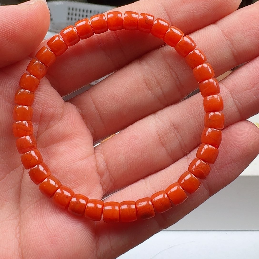南红玛瑙手串未镶嵌橘*橘南红手串123456
