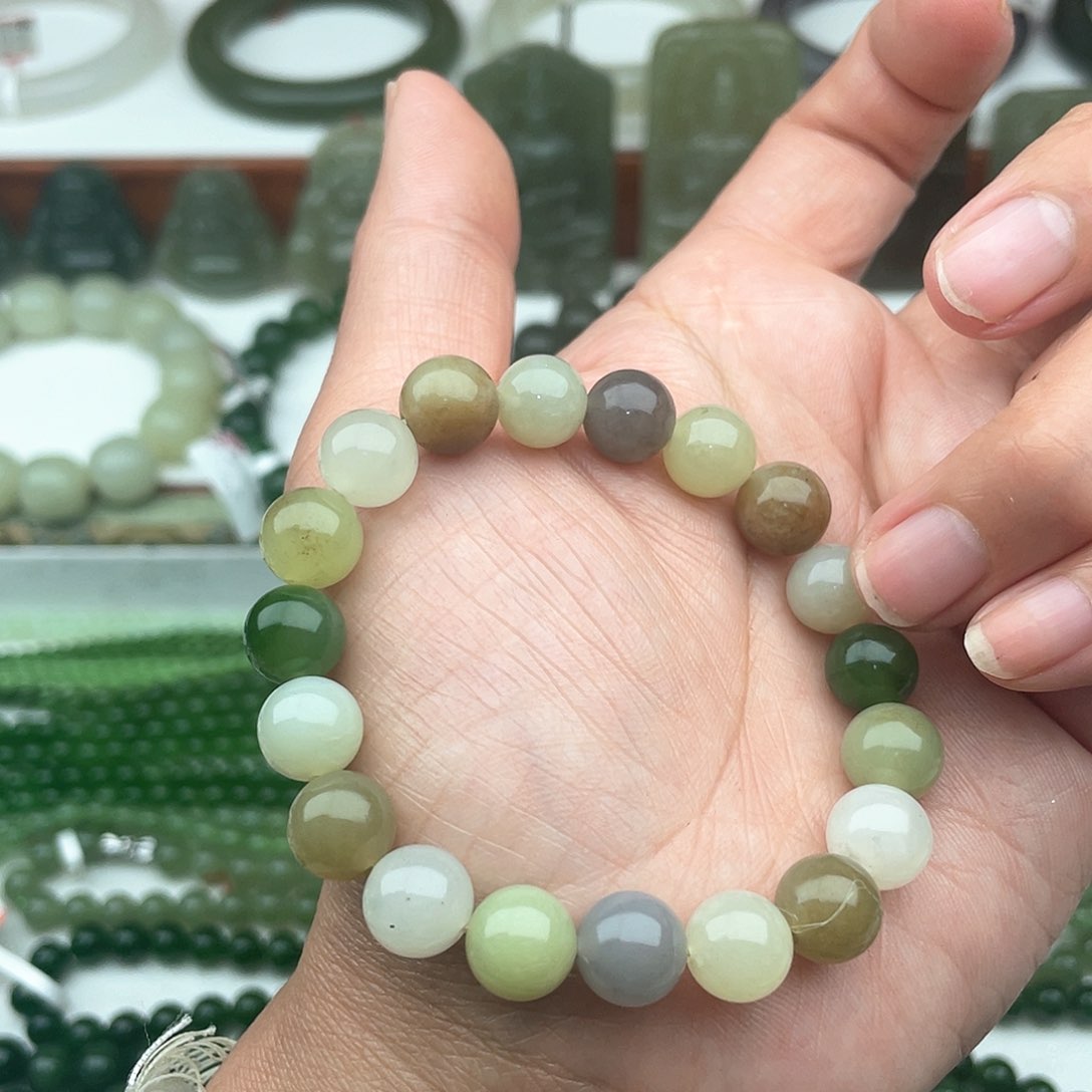 和田玉手串未镶嵌