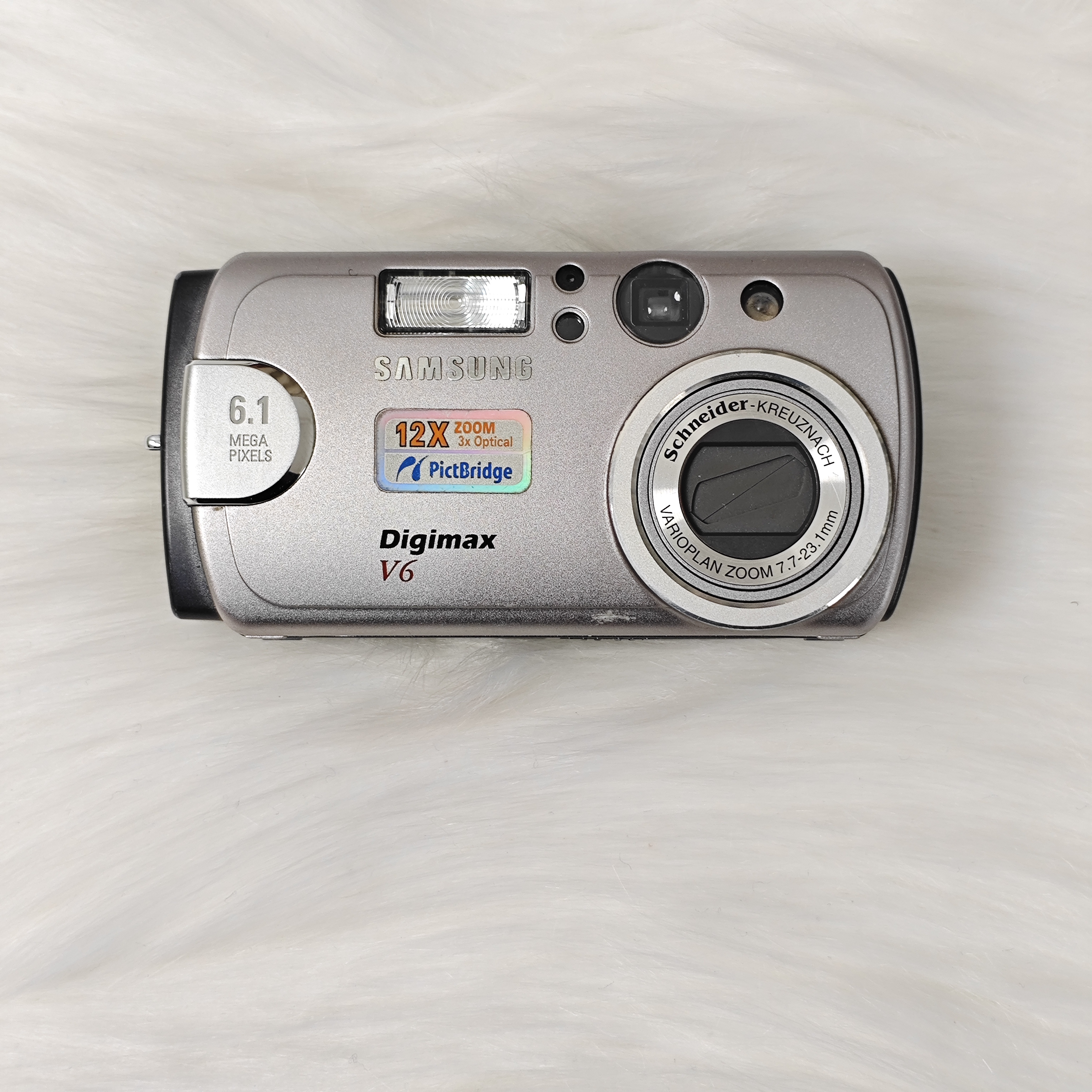 9新 Samsung/三星 v6 银色 出片复古冷白 配件齐全