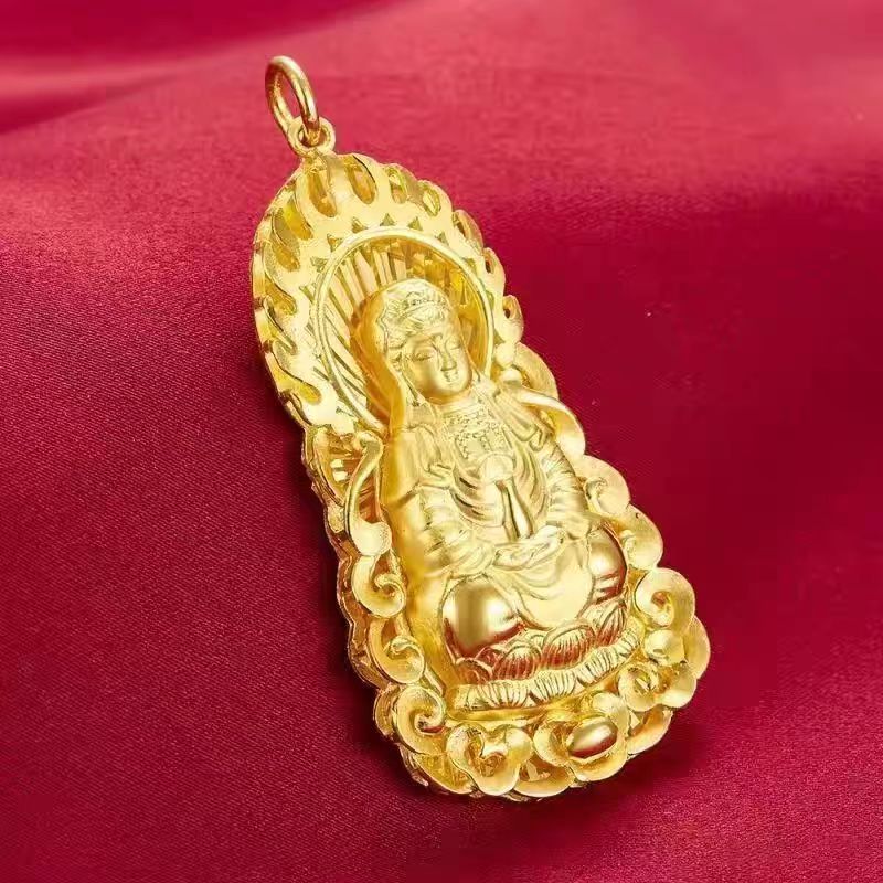 【惠惠优选】黄金足金999火焰佛吊坠赠礼盒证书