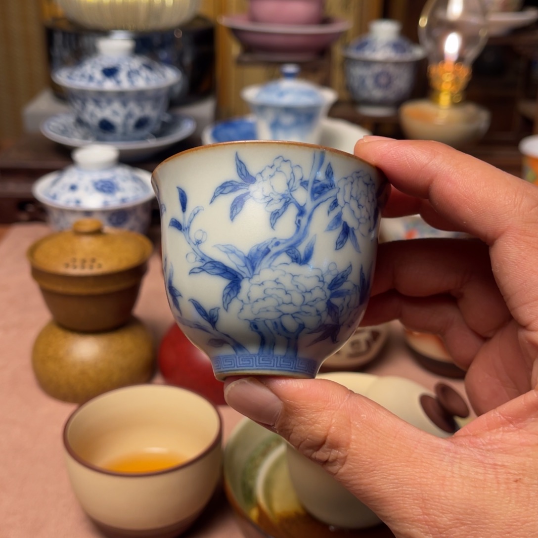 杯星慧陶瓷釉下彩茶具01