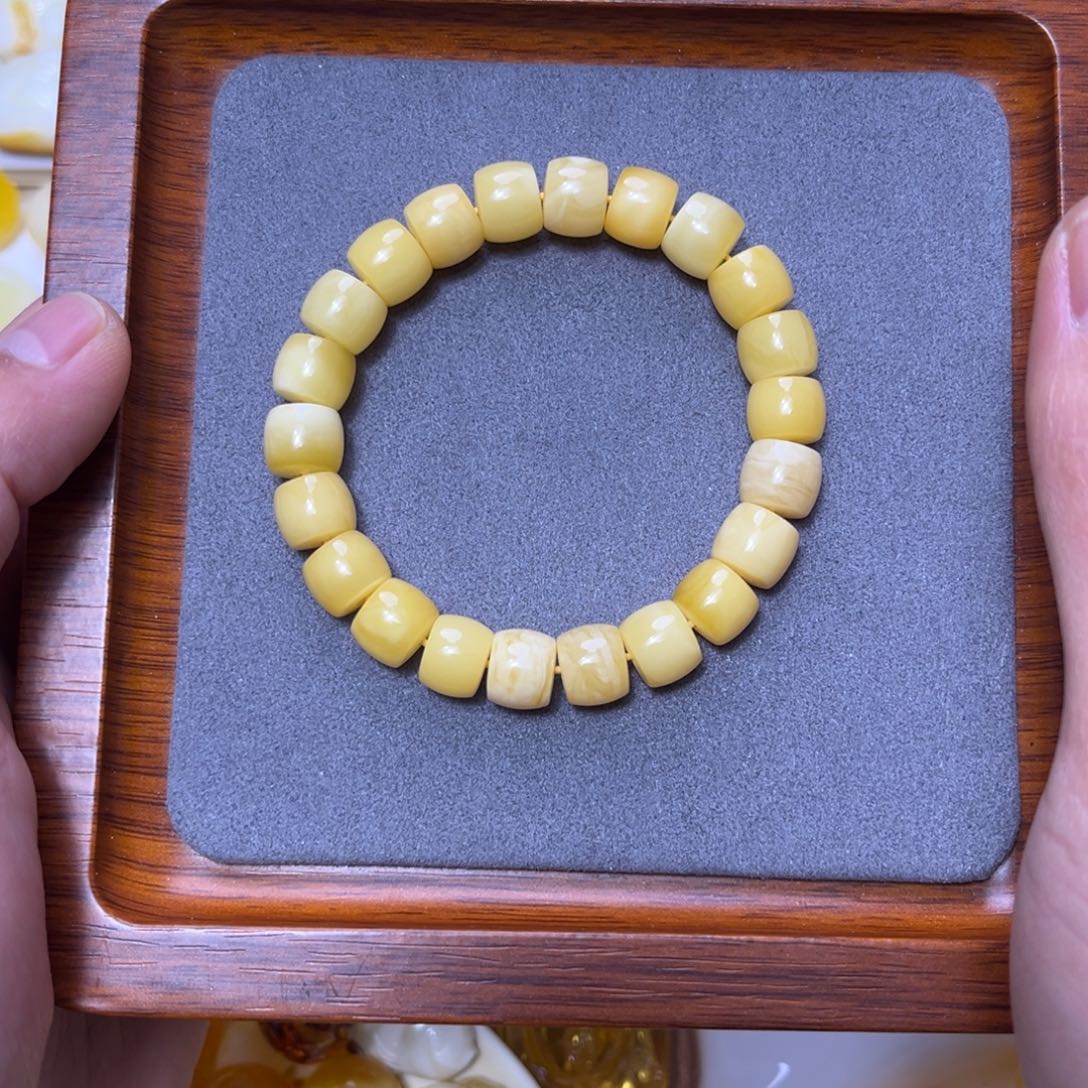 琥珀颈饰未镶嵌蜜蜡手串