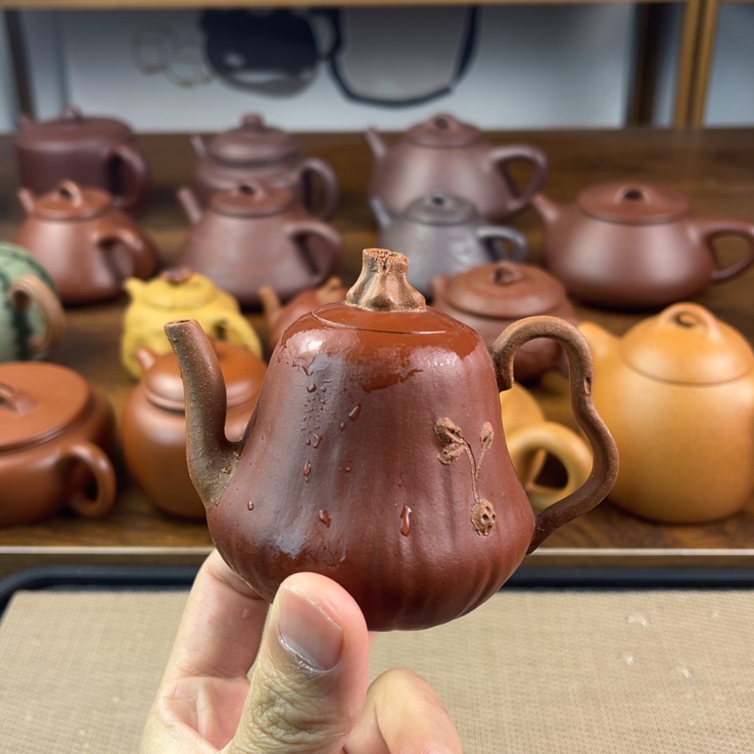 煤***板茶壶紫砂手工制作