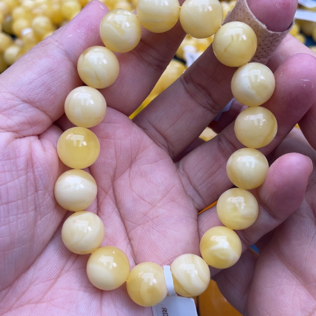 琥珀裸石未镶嵌琥珀蜜蜡12m m