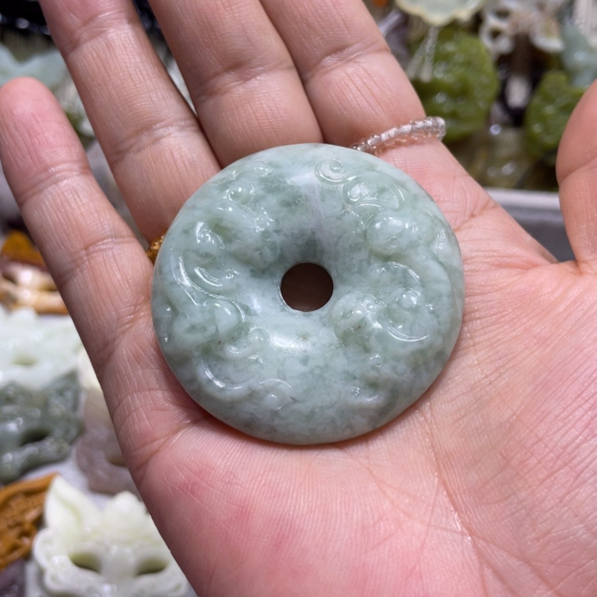 【闪购商品】岫玉颈饰未镶嵌84吊坠