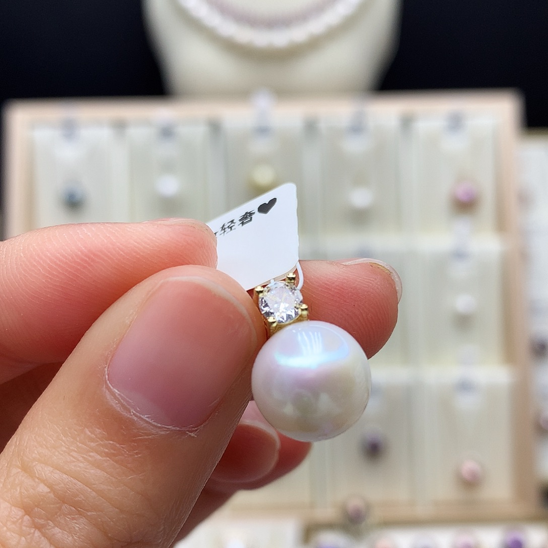 颈饰合金淡水珍珠