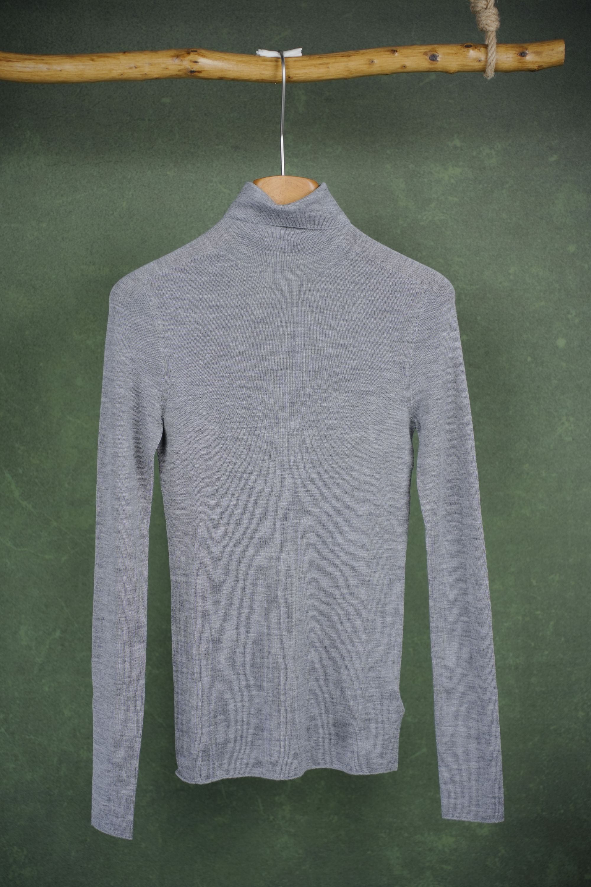 素纱莨绸【妙棉】圆领时尚常规秋冬毛针织衫纯色针织