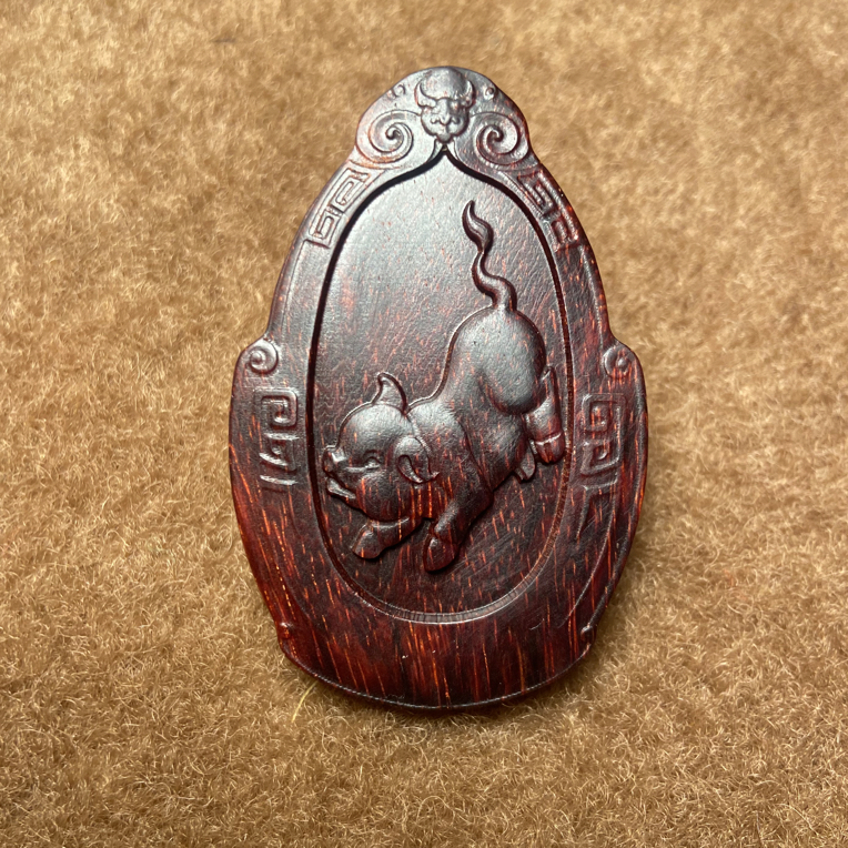 印度小叶紫檀461猪生肖守护挂牌