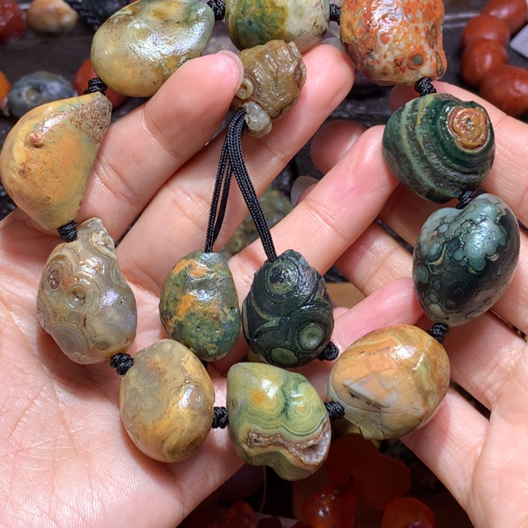 未镶嵌玛瑙/玉髓珠宝半成品