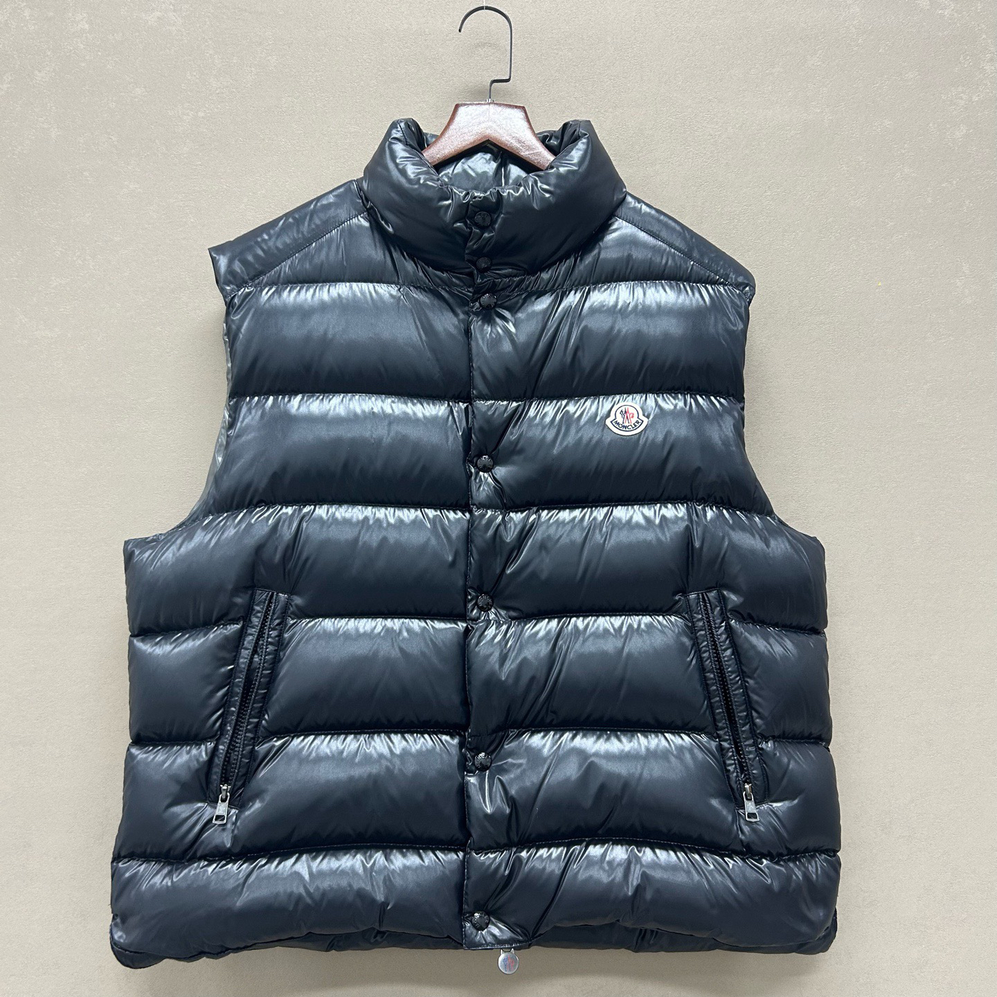 未使用 MONCLER Tibb系列刺绣徽标羽绒马甲7码 ys000799