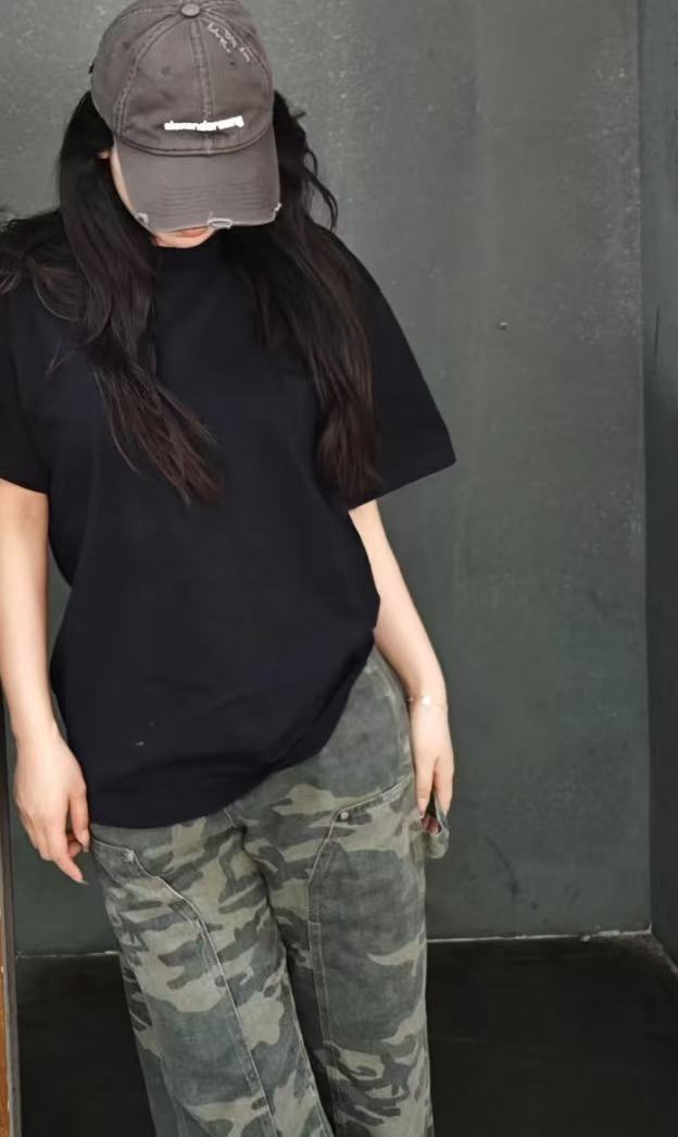 【关掉白黑白】短袖T恤 刺绣太牛啦~260克