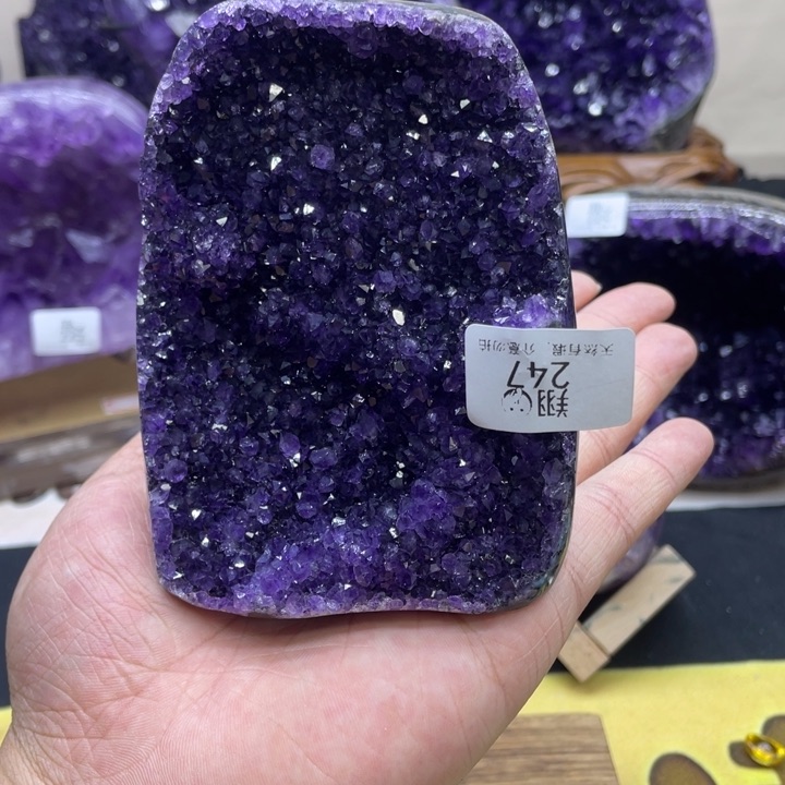 紫晶珠宝半成品未镶嵌