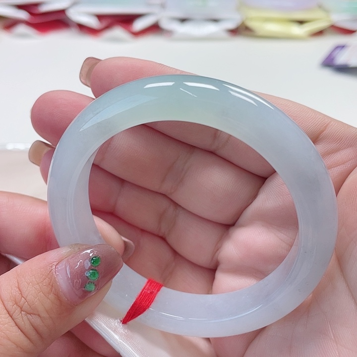 翡翠手镯未镶嵌缅甸翡翠手镯56圈