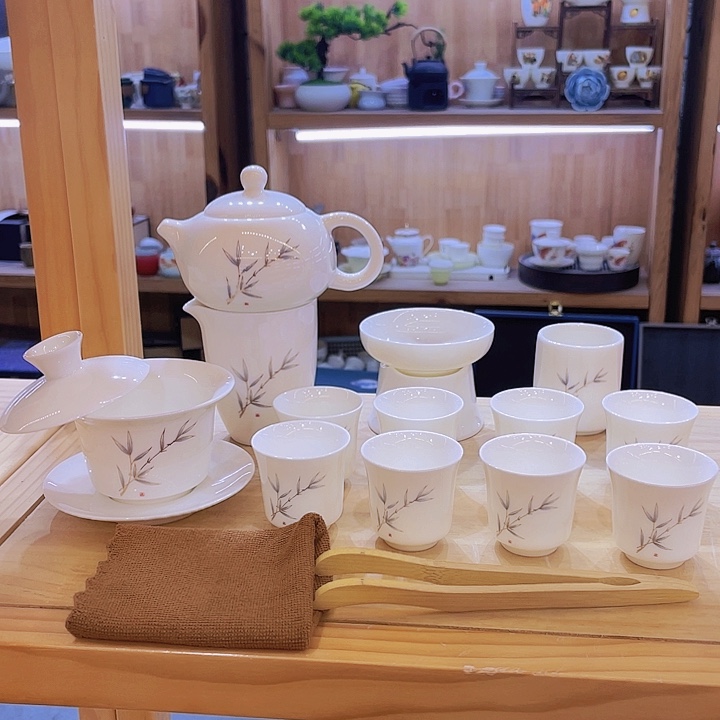 紫竹紫罗兰羊脂玉套装