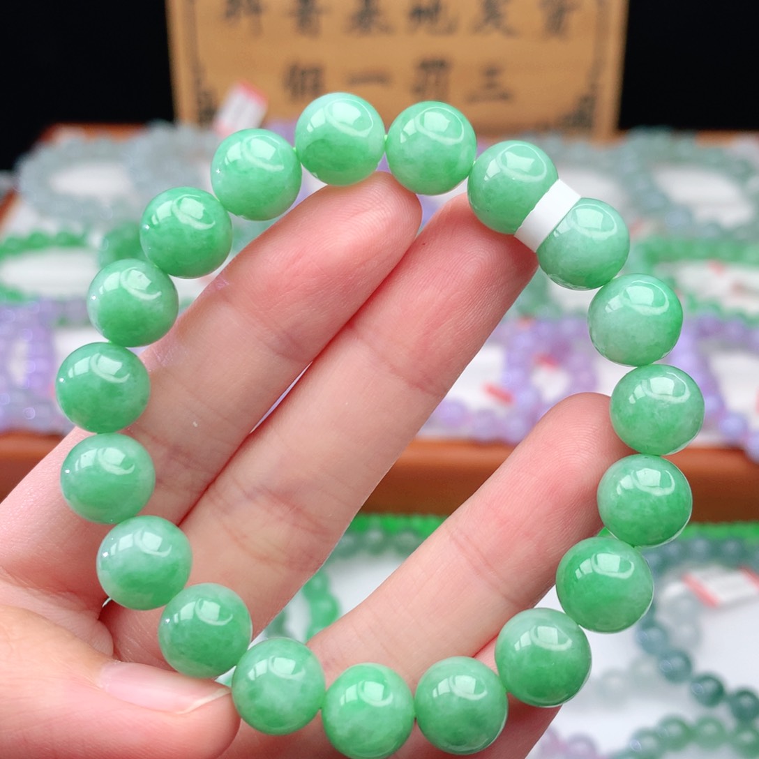 翡翠手链未镶嵌翡翠10mm