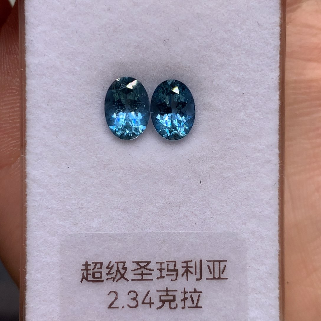 海蓝宝石裸石未镶嵌2.34ct海蓝宝