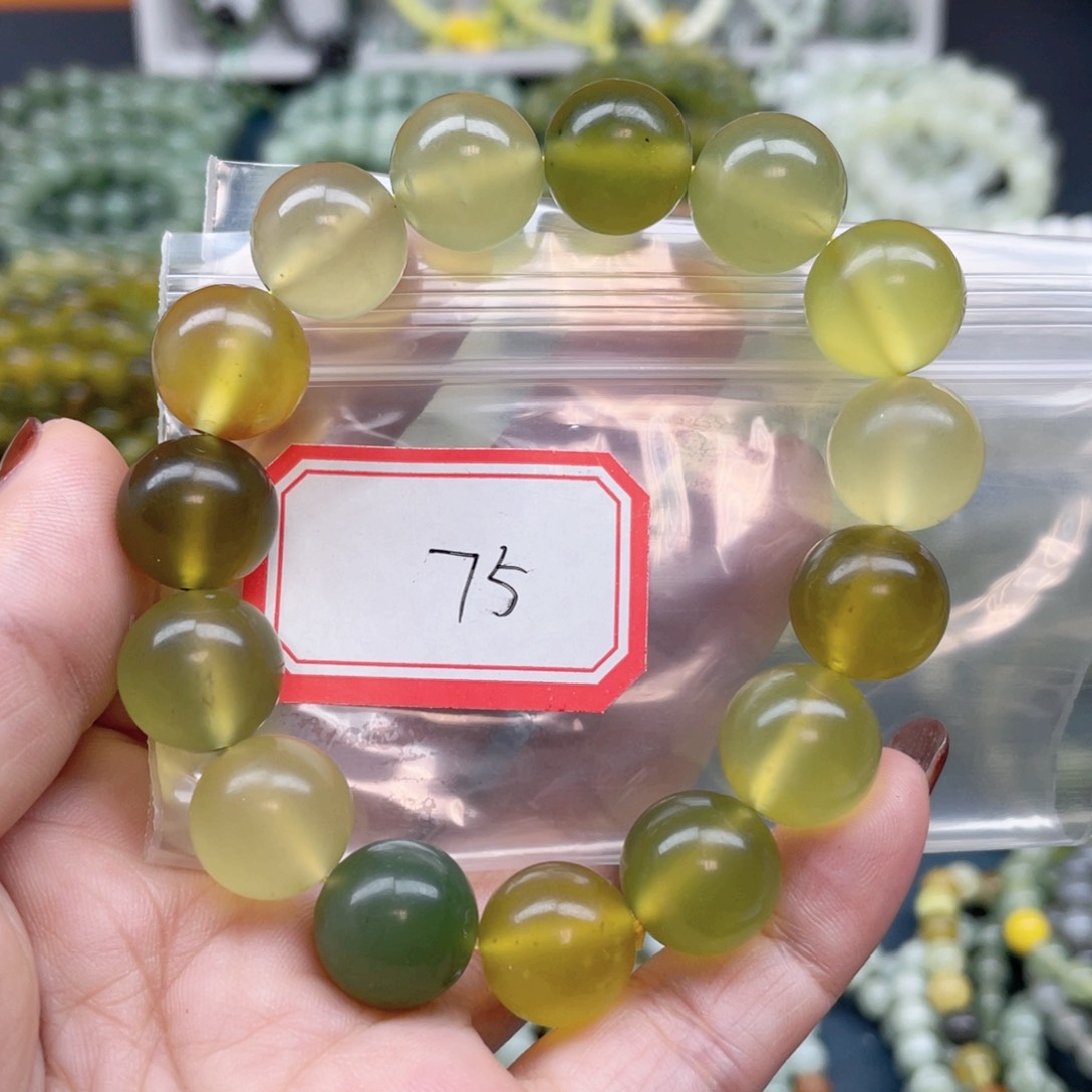 未镶嵌蛇纹石玉手串