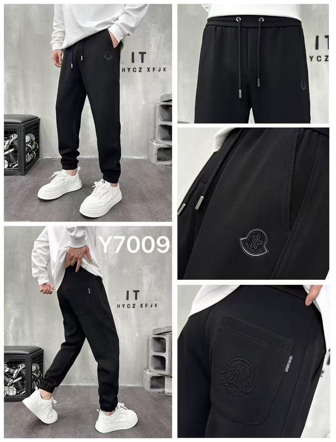 秋冬男士运动时尚潮流柔软百搭松紧弹力卫裤休闲针织长裤显瘦