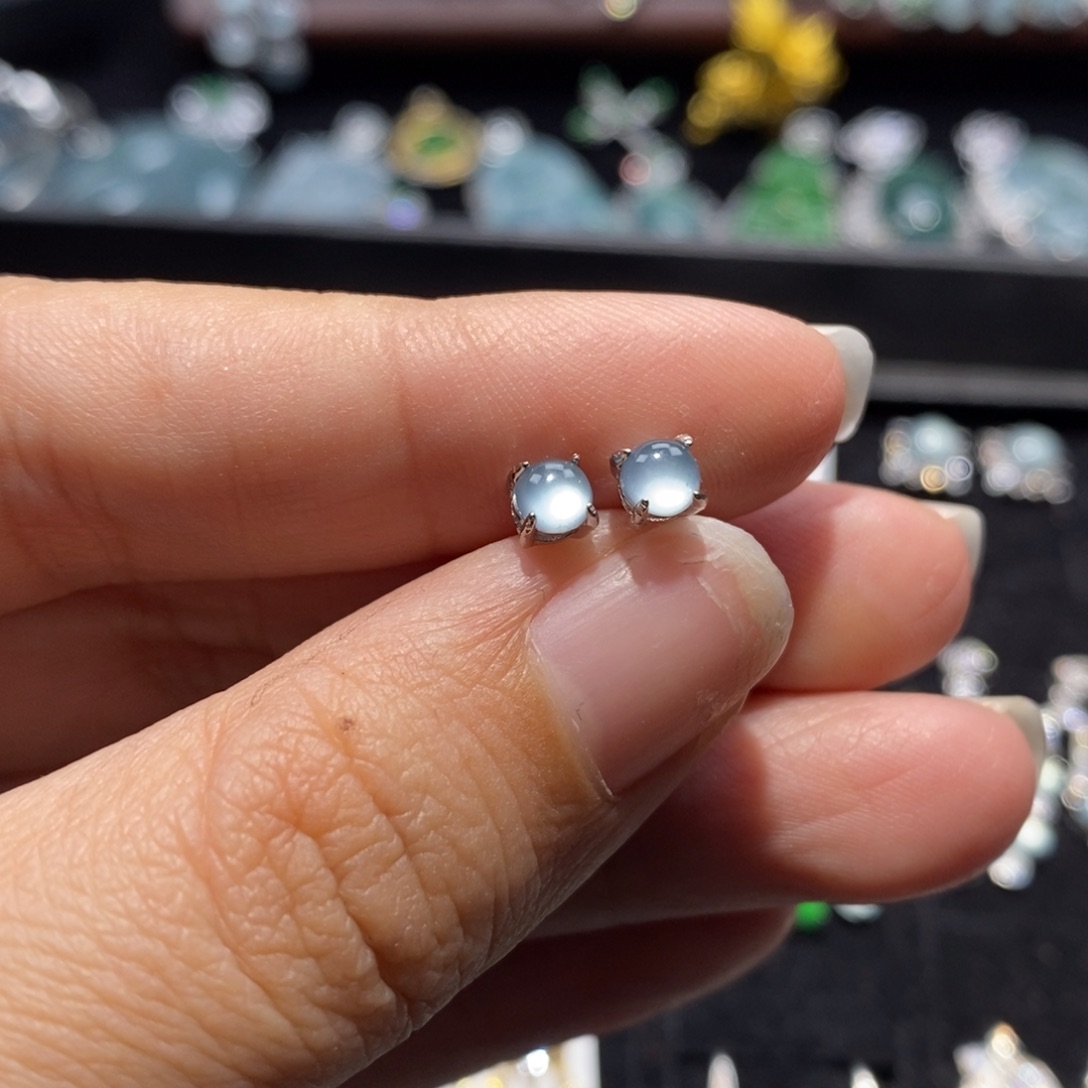 夜***6翡翠银S925镶嵌颈饰翡翠