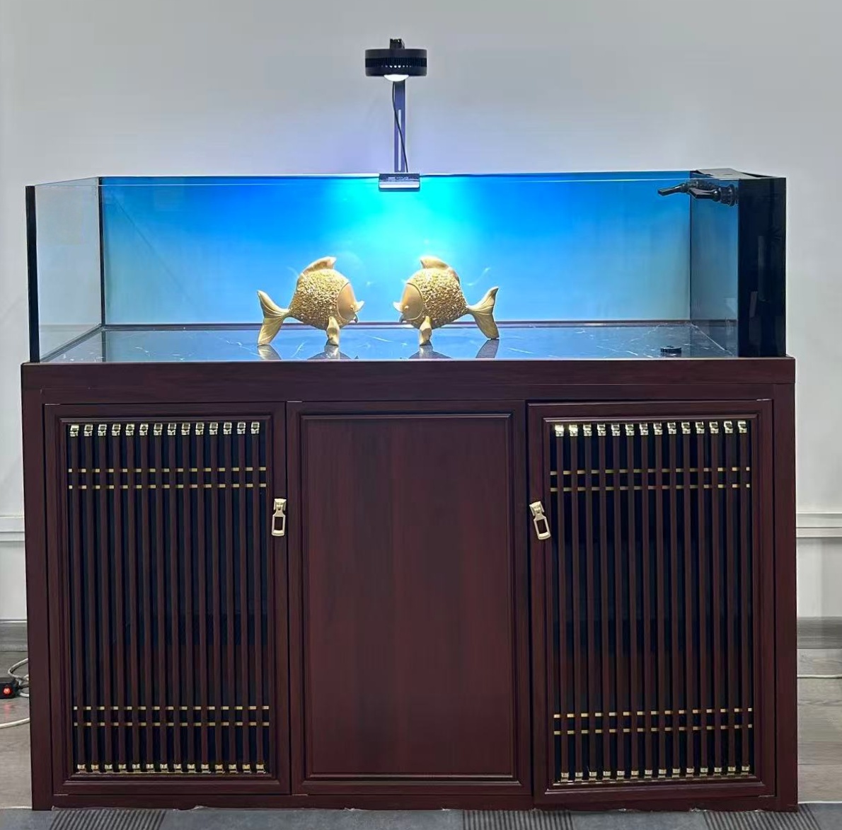 鱼妃妃中式溪流缸生态鱼缸底部过滤鱼缸水族箱