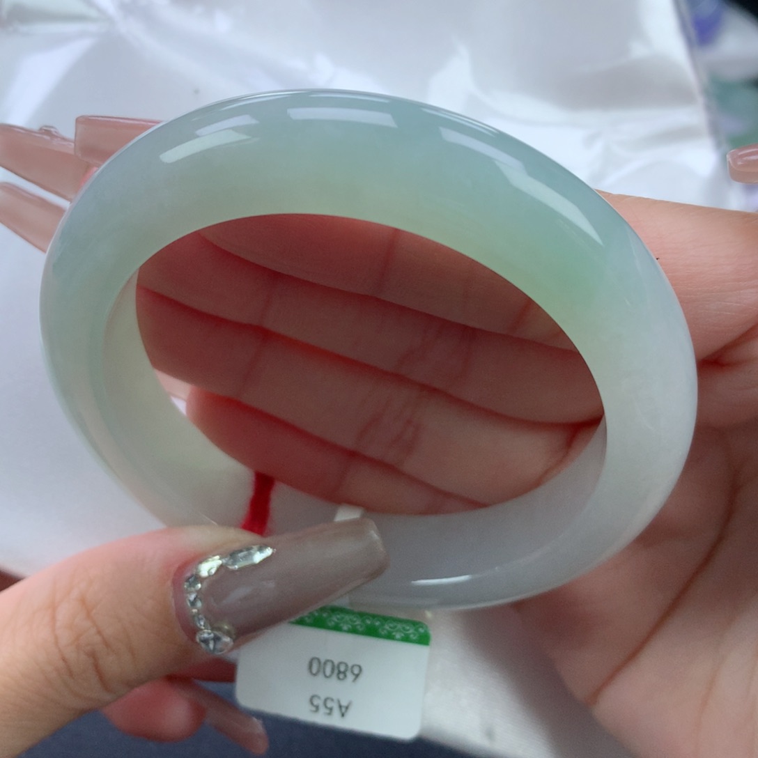 翡翠手镯未镶嵌55.7正圈