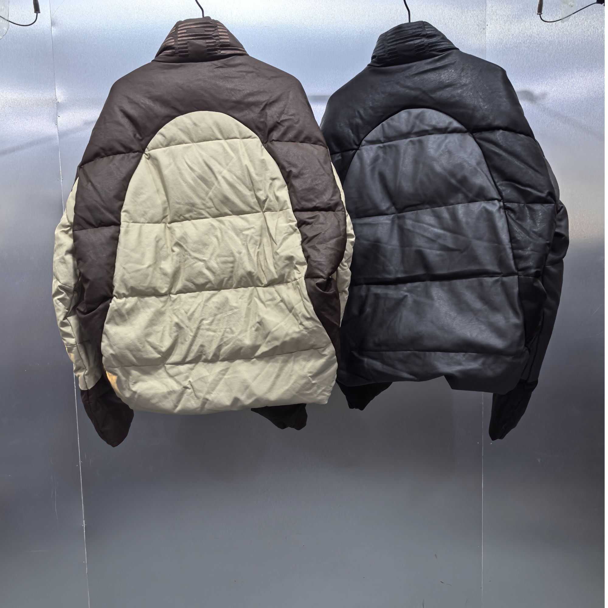 B03-62333-SRD秋冬拼色拼接风格设计羽绒服外套