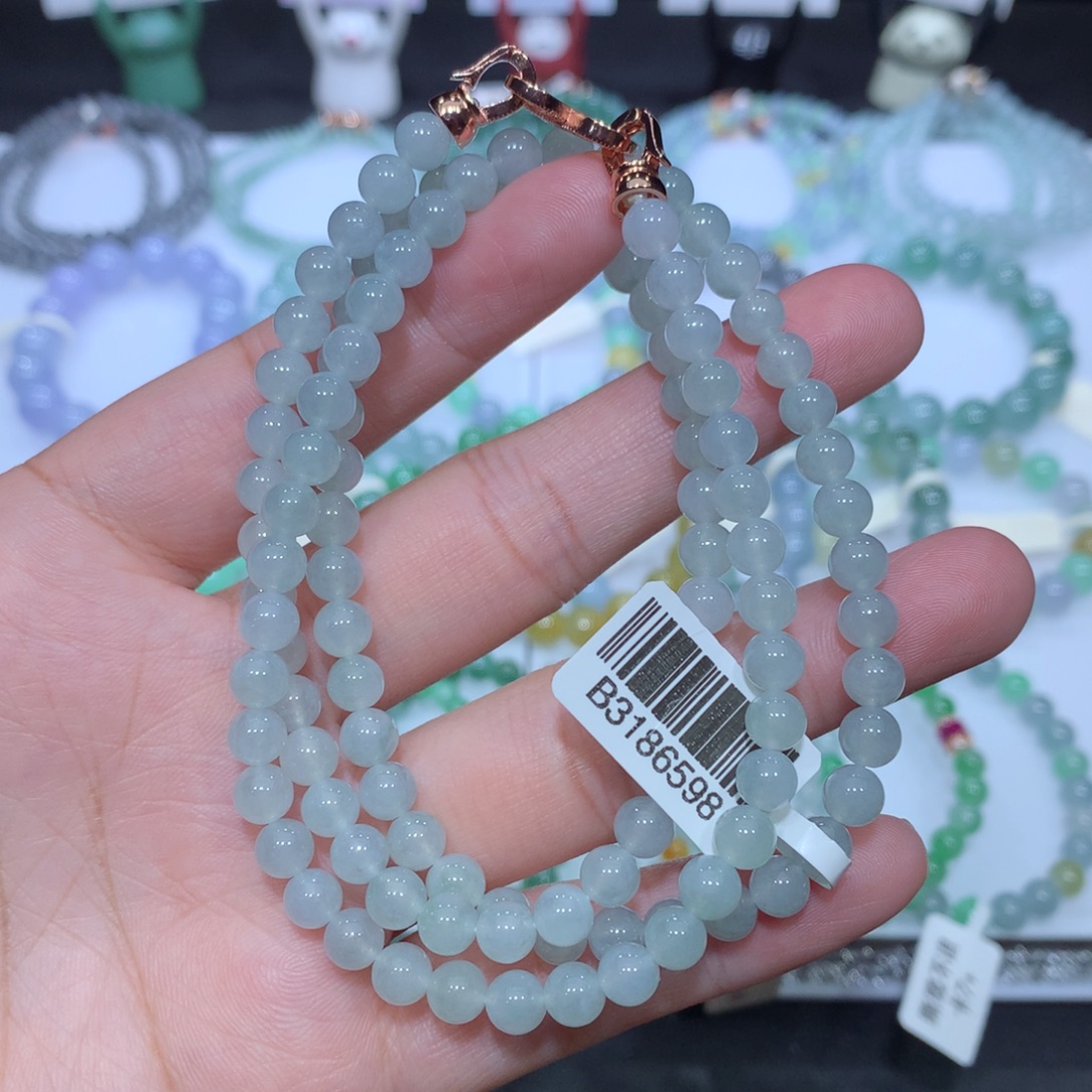 翡翠未镶嵌手串天然