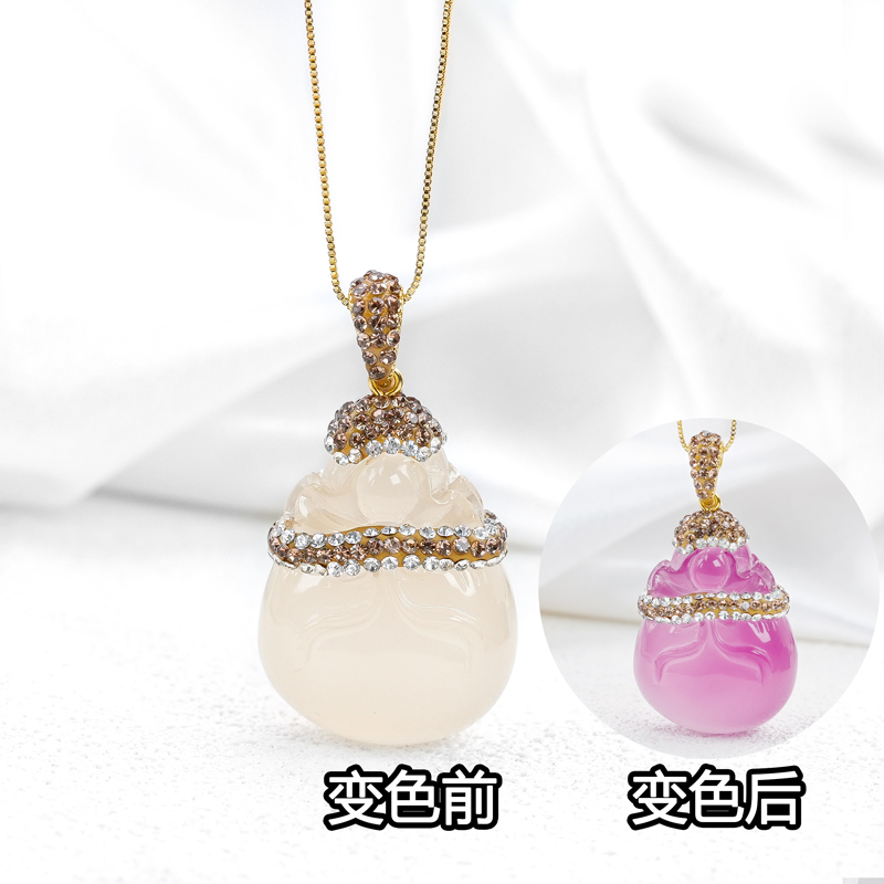 铜合金项链 国风新中式锁骨链轻奢精致项链吊坠小众配饰饰品-2035