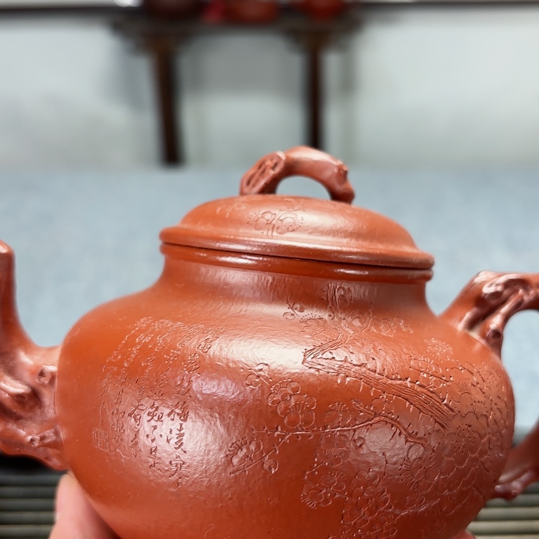 紫砂茶壶长*长全手工报春