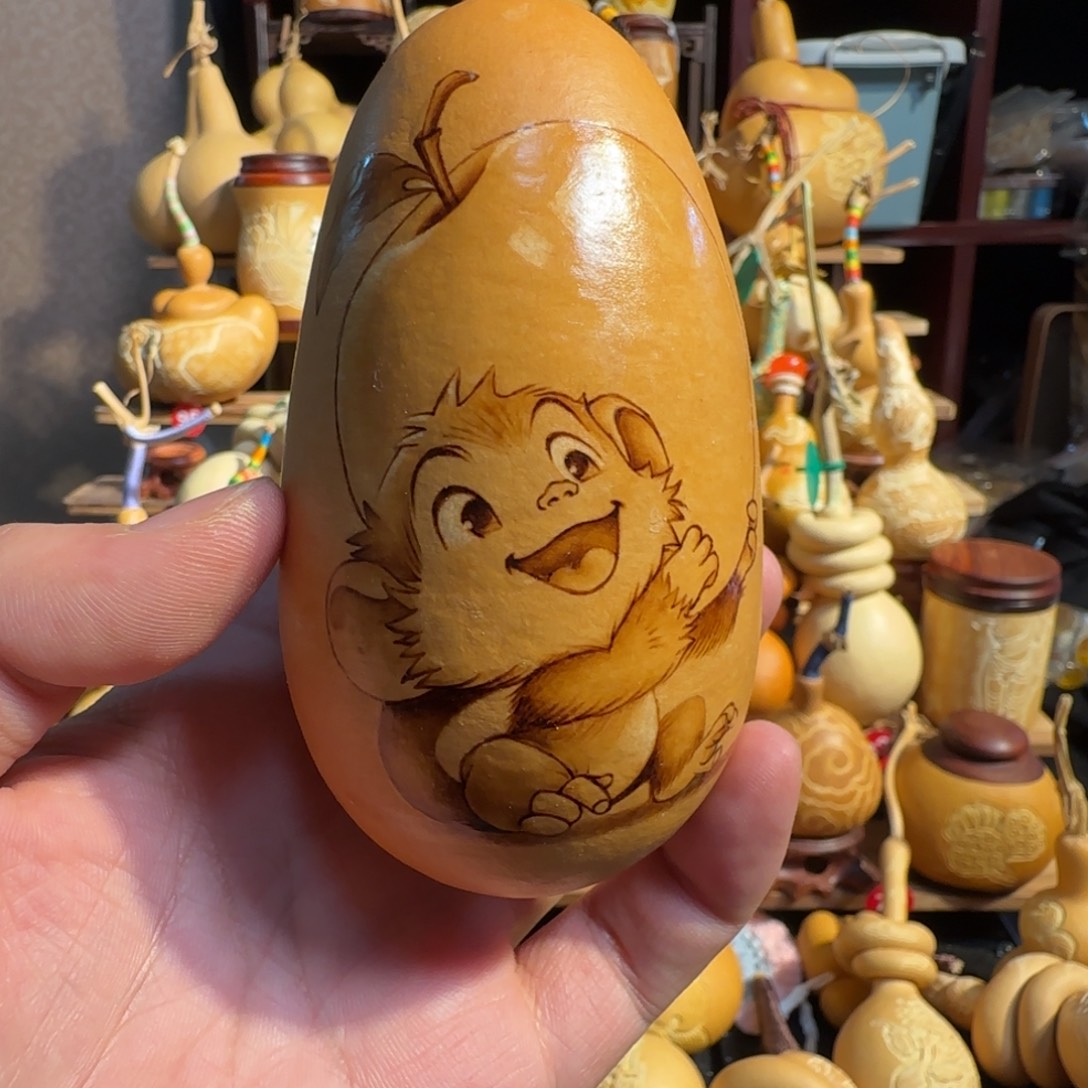 有机玻璃猴子烙画