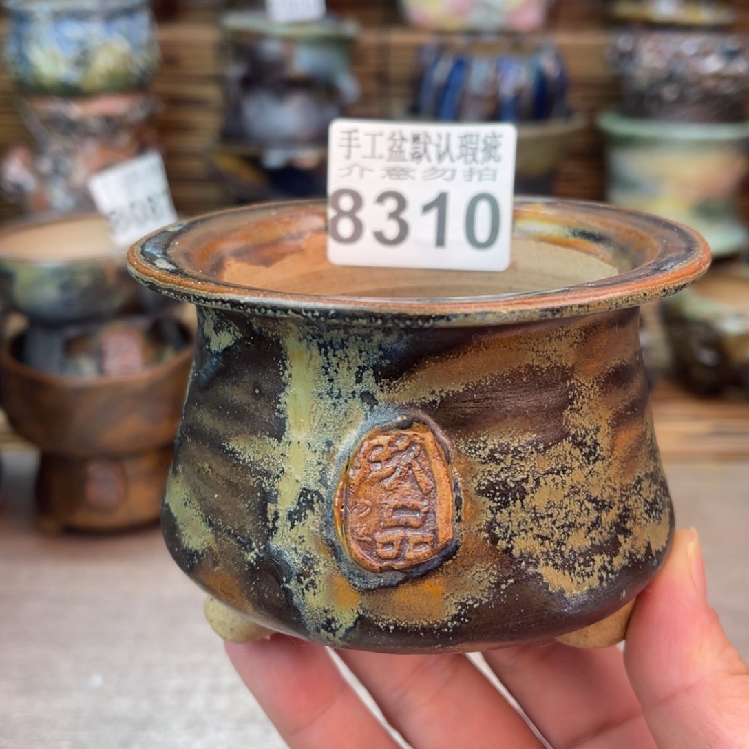 手工花盆默认瑕疵完美者勿拍