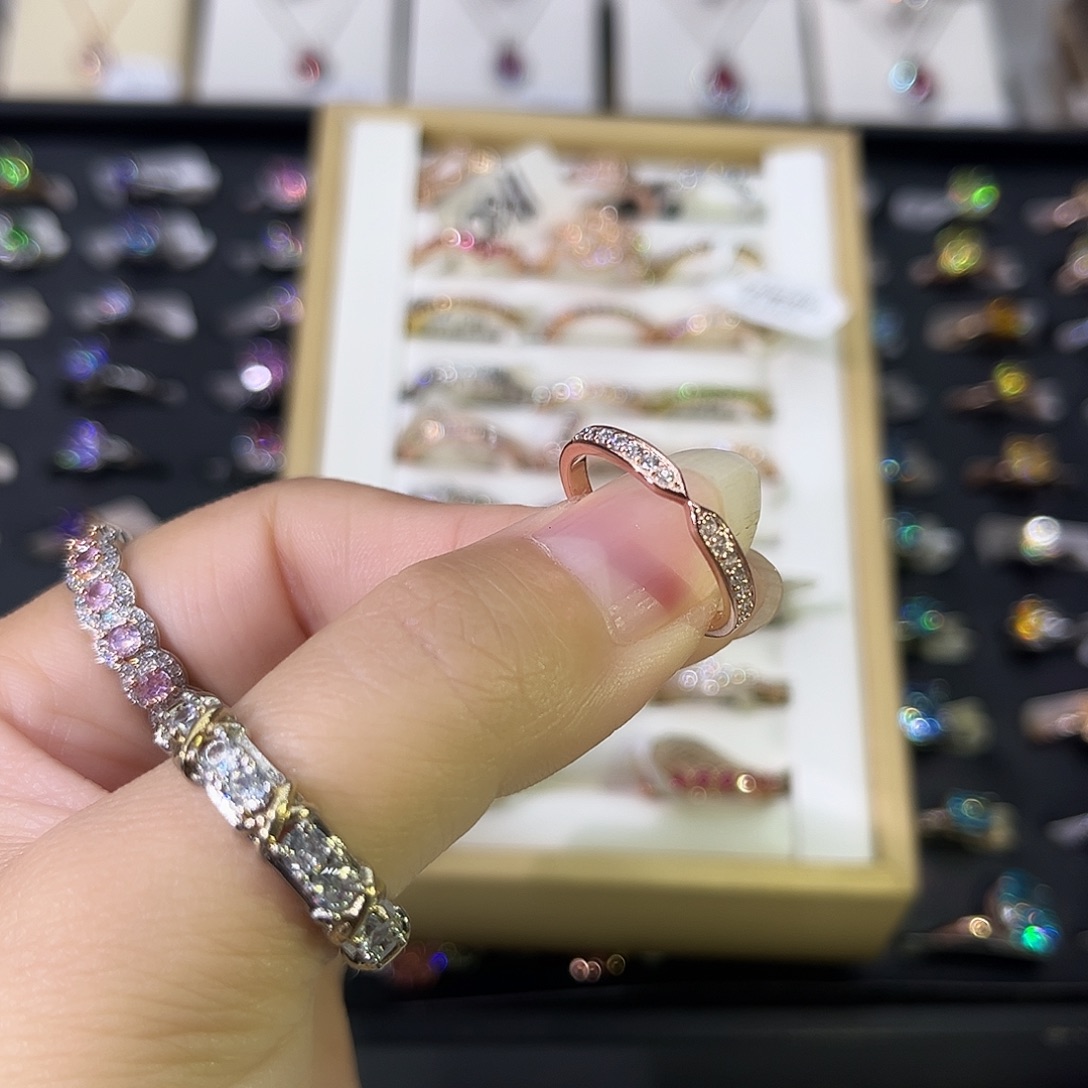 莫桑石非金属领结排戒-14