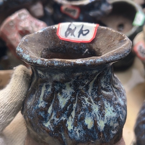 红陶粗陶花盆手工