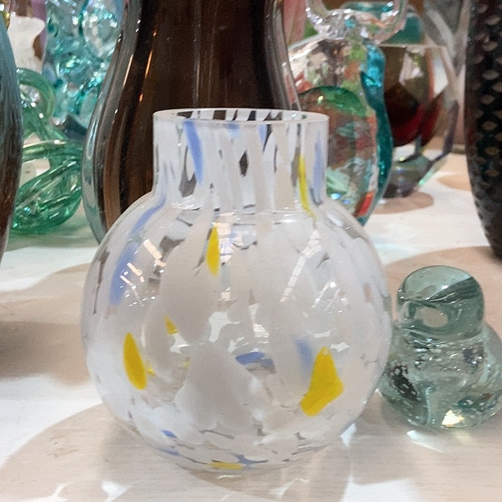 无铅玻璃琉璃花瓶高15口5