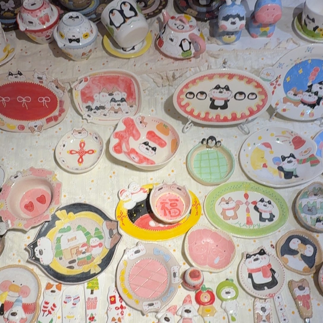 纯手工制作陶瓷茶具 