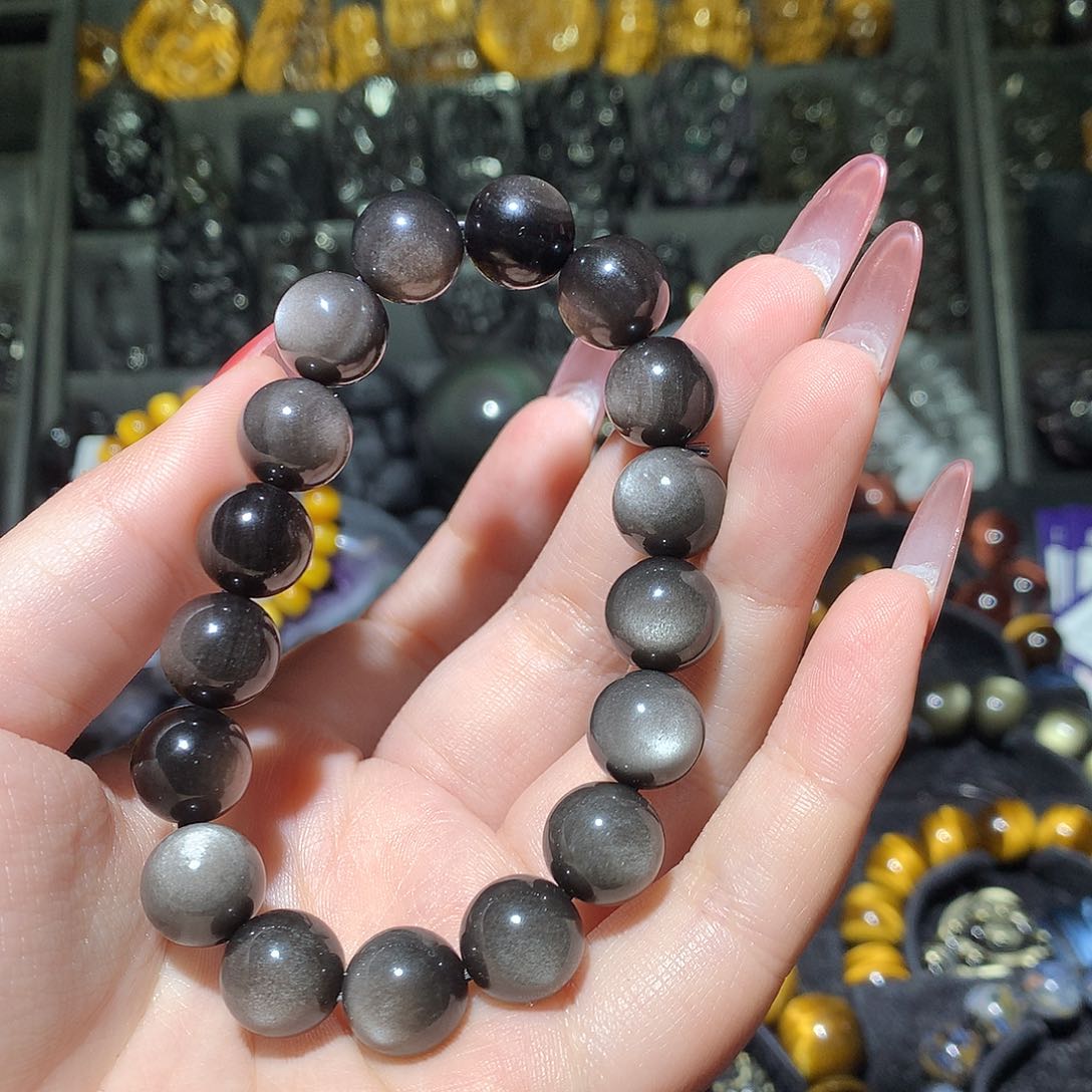 黑曜岩手链未镶嵌w*