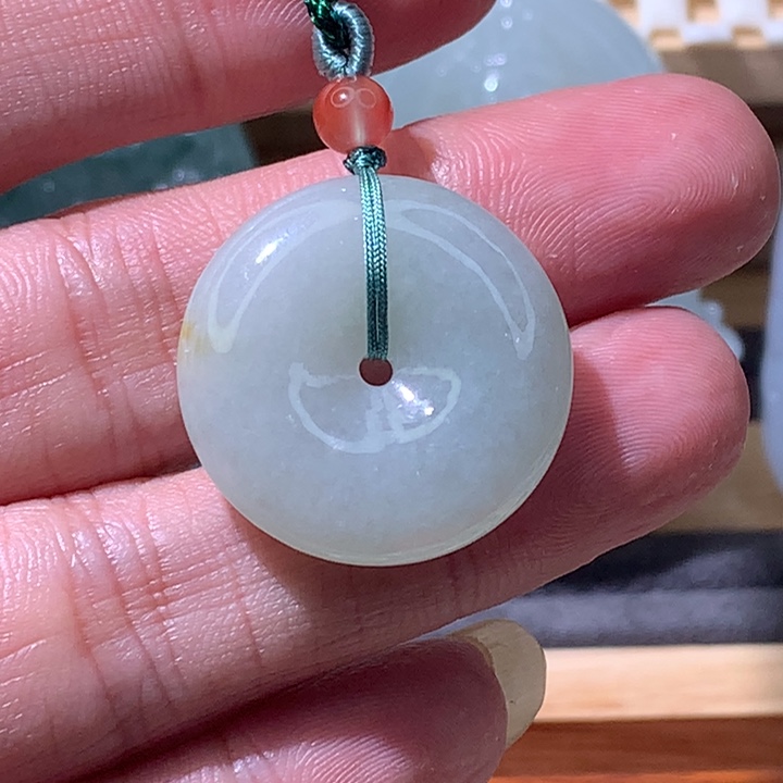 翡翠未镶嵌颈饰炸 平安扣