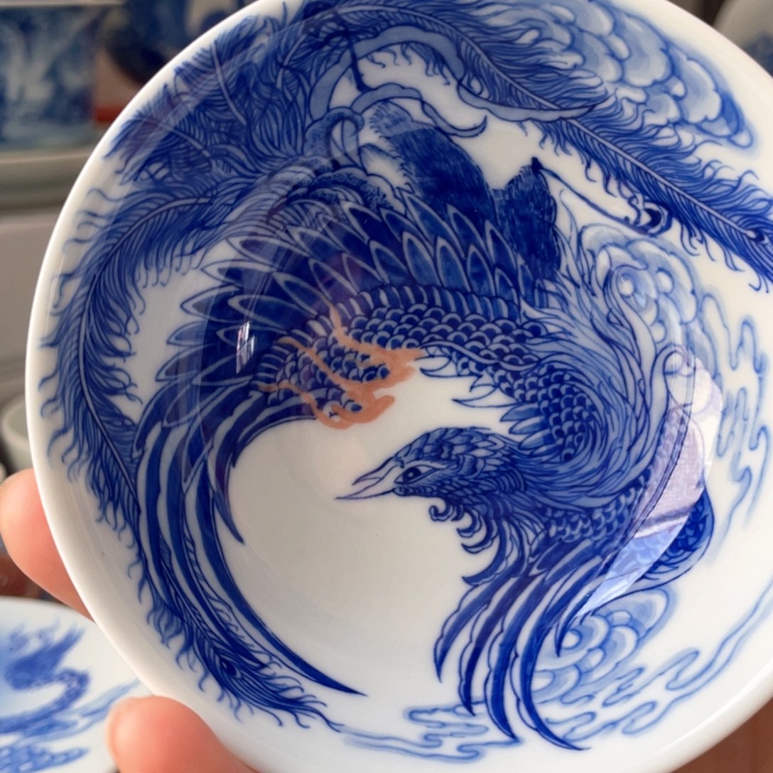 青花凤凰杯杯杯杯杯