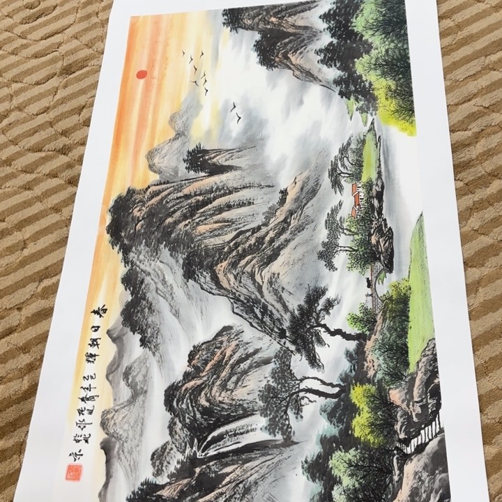 国画花鸟的翅三尺