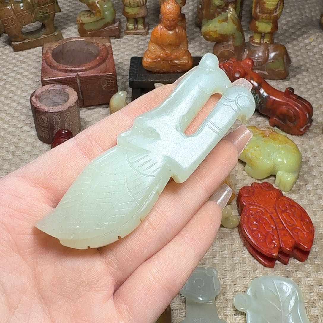 白玉菩提吊坠挂件