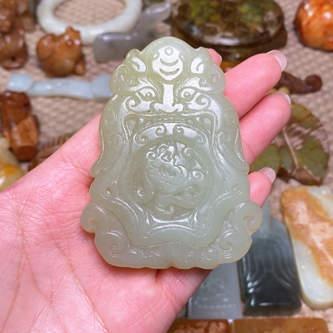 白玉菩提吊坠白玉菩提白玉菩提摆件