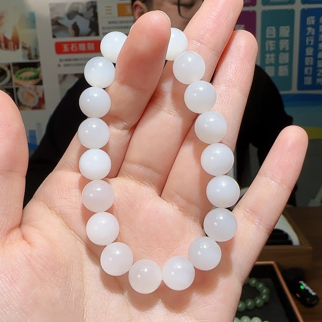 和田玉未镶嵌手链