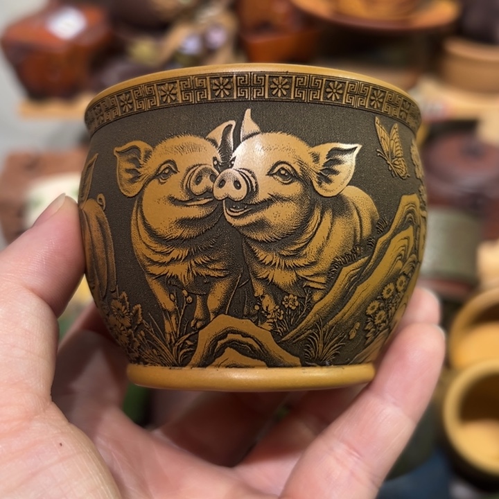 茶杯紫砂宜兴紫砂主人杯