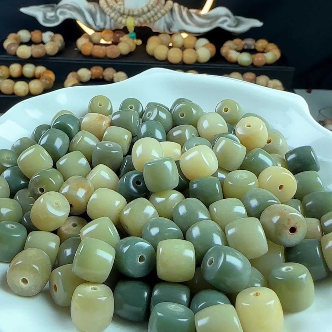 菩提根/象牙果手串瑕疵卡11直切100颗➕20颗