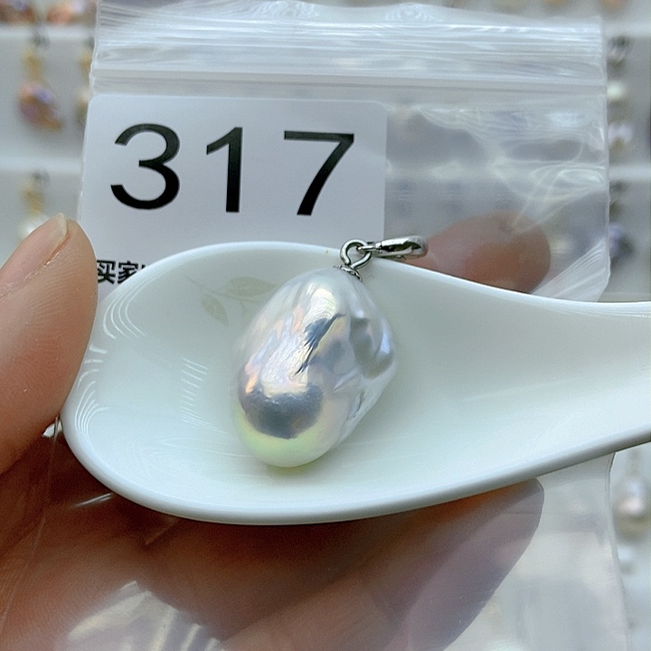 淡水珍珠颈饰银S925镶嵌