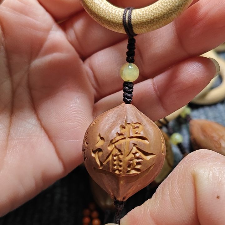 橄榄核手串/手链橄榄核核雕日进斗金2.5四花