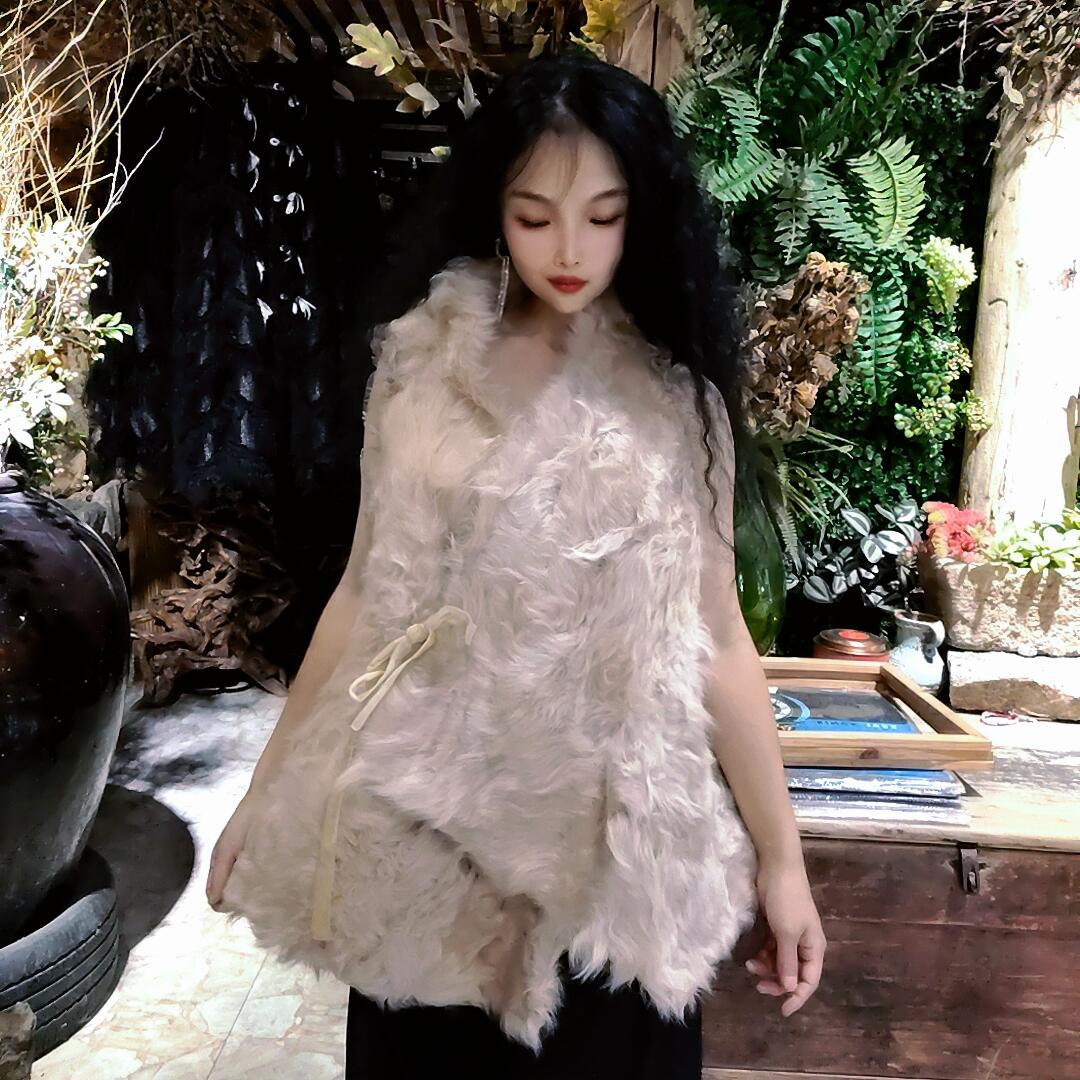 中长款F女V领常规款常规通勤风无袖